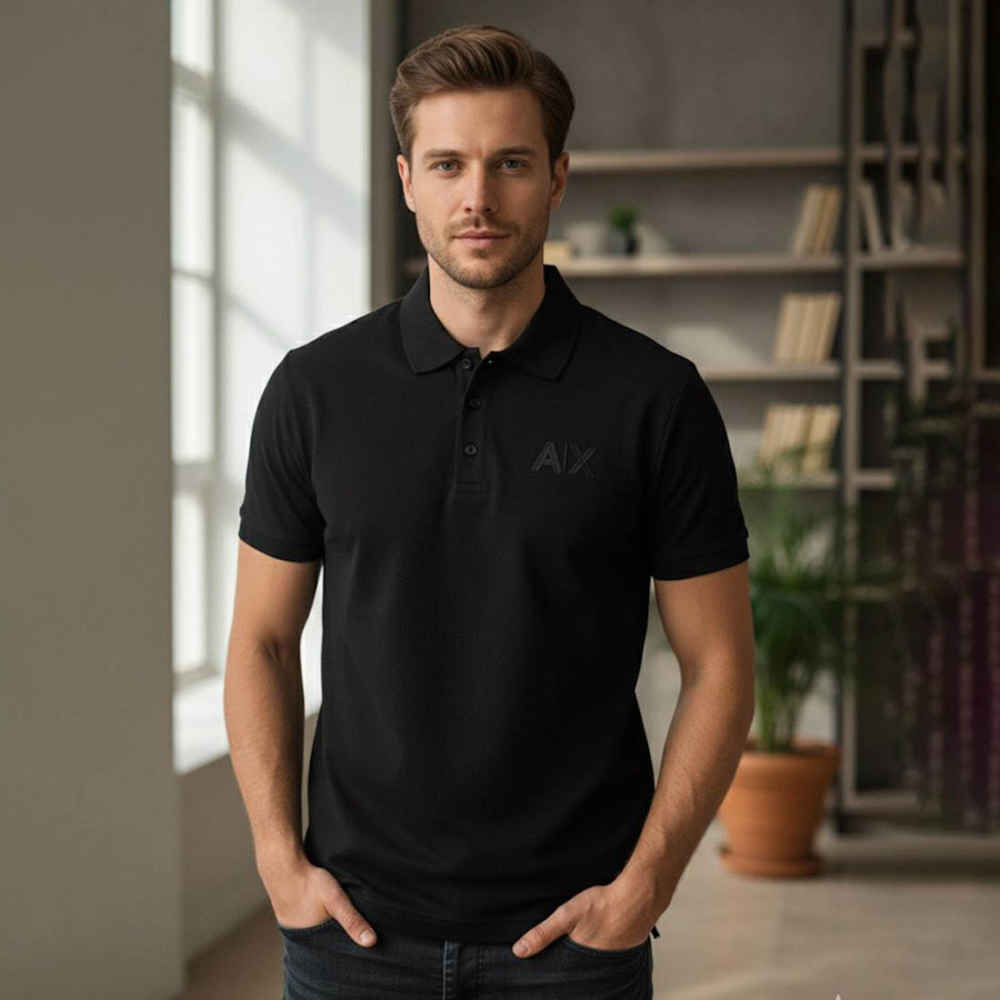 Armani Exchange Black Premium Quality T-shirt-thumb-0