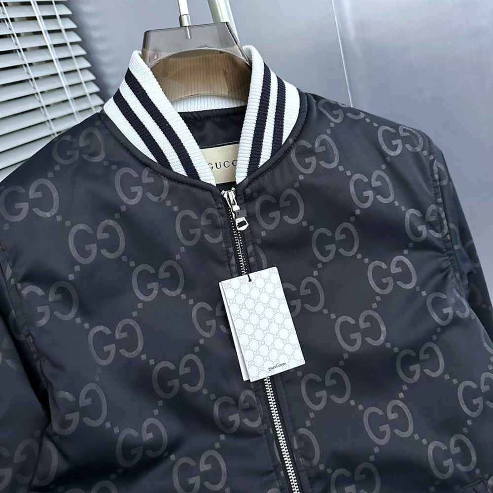Gucci Jumbo GG Canvas Black Jacket-2