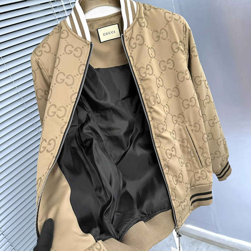 Gucci Jumbo GG Canvas Beige Jacket-9