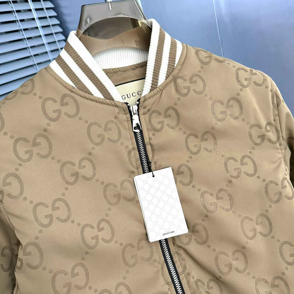 Gucci Jumbo GG Canvas Beige Jacket-5