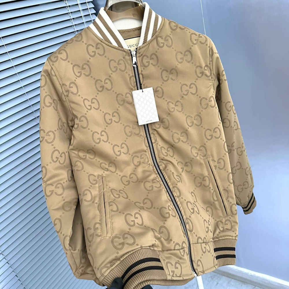 Gucci Jumbo GG Canvas Beige Jacket-3