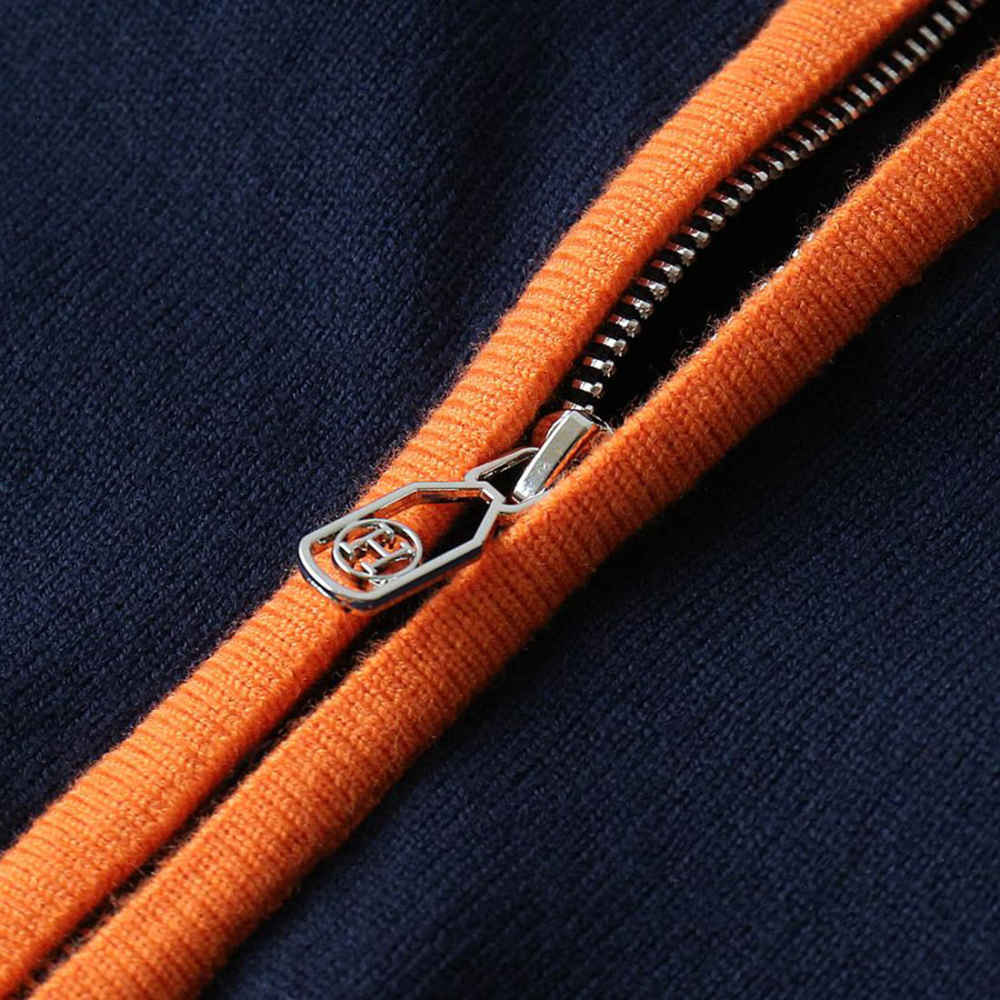 Hermes Blue High-End Authentic Quality Pullover-4