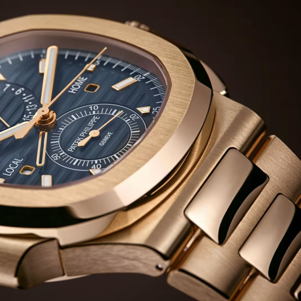 Patek Philippe Nautilus Travel Time Automatic Blue Dial Watch 5990/1R-001-18