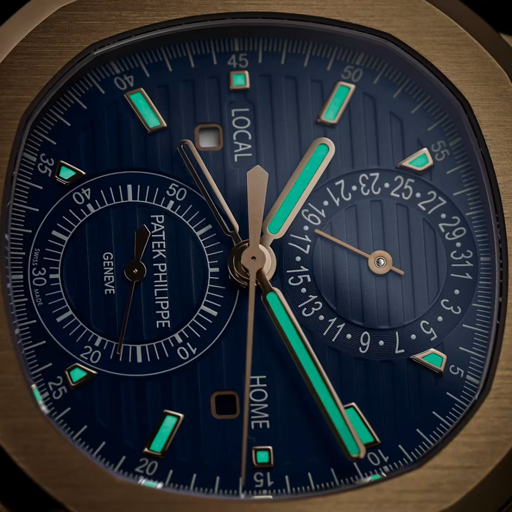 Patek Philippe Nautilus Travel Time Automatic Blue Dial Watch 5990/1R-001-17