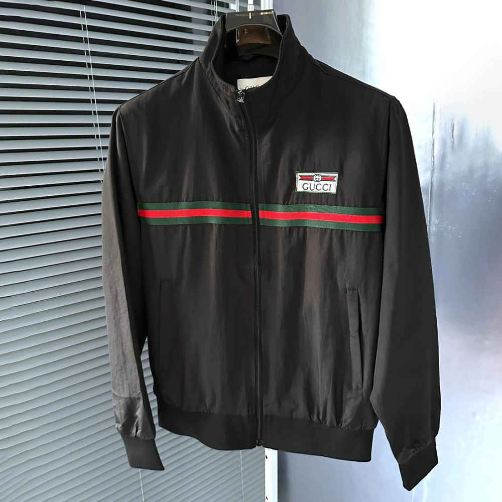 Gucci's Web Stripe Black Zipper-thumb-2