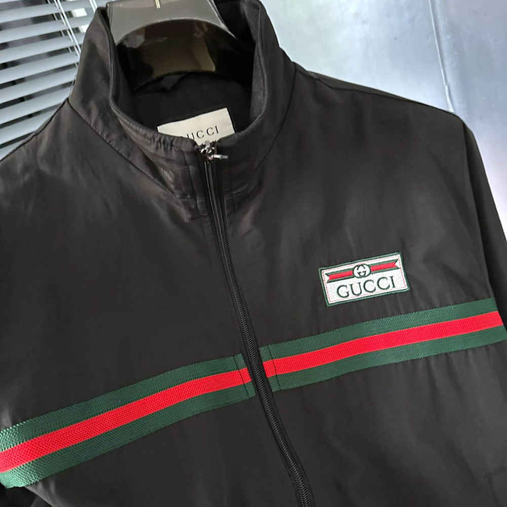 Gucci's Web Stripe Black Zipper-thumb-5