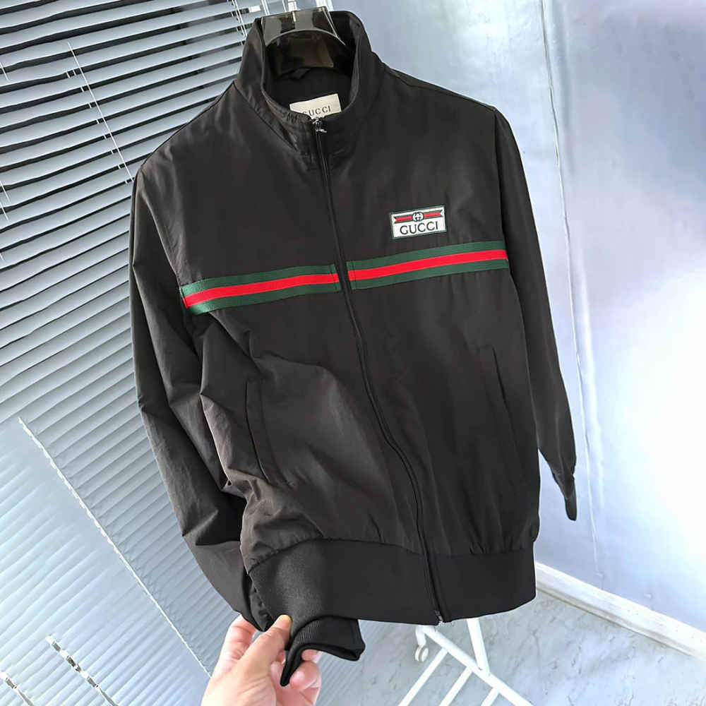 Gucci's Web Stripe Black Zipper-thumb-3