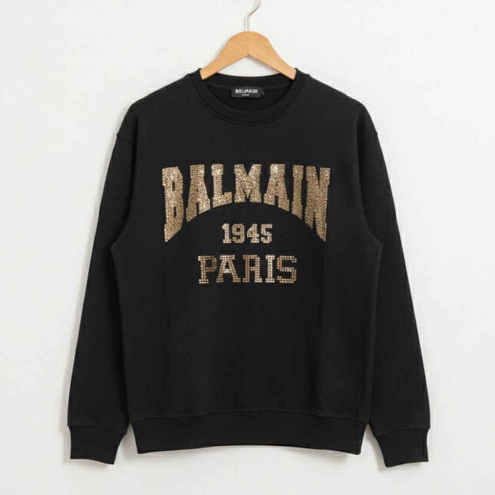 Balmain Black Premium Quality Sweatshirt-thumb-0