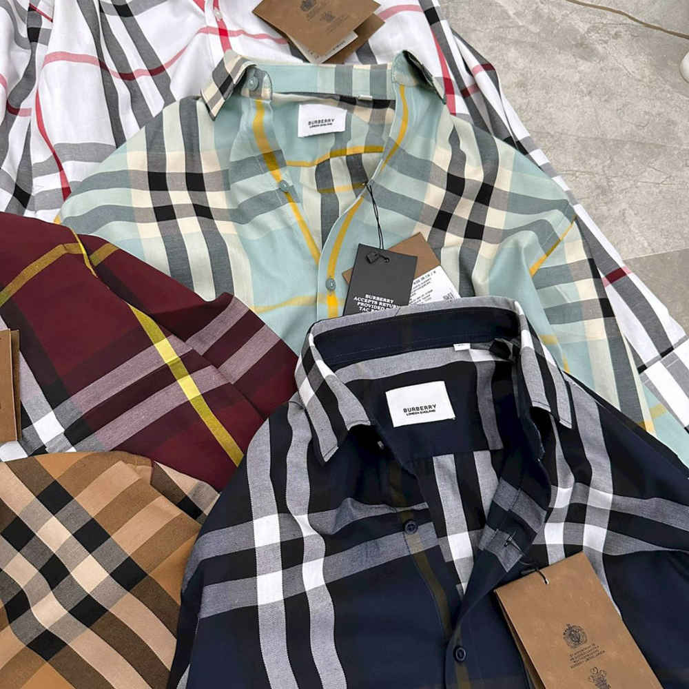 Burberry Checked Brown Premium Shirt-4