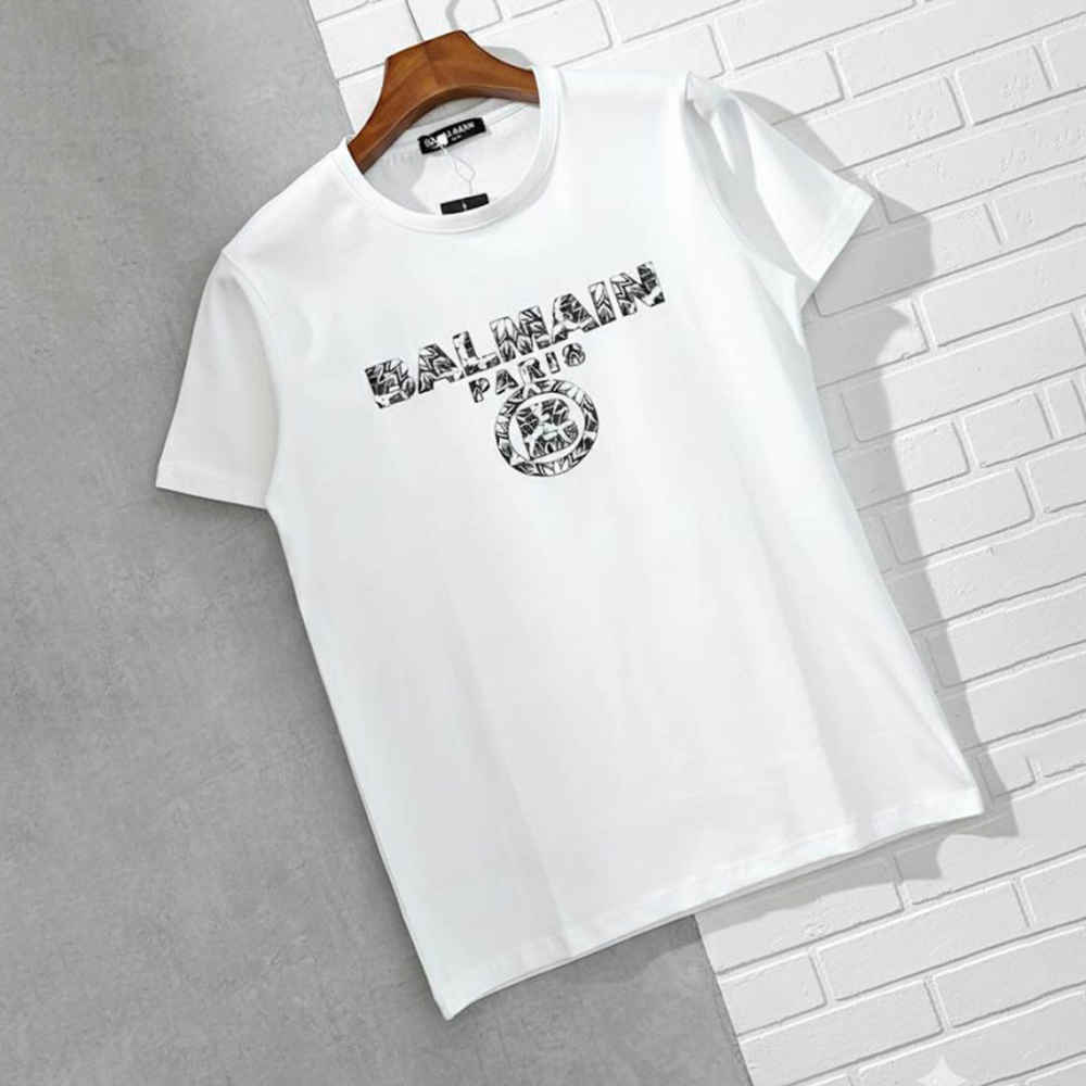 Balmain White Premium Quality T-shirt-1
