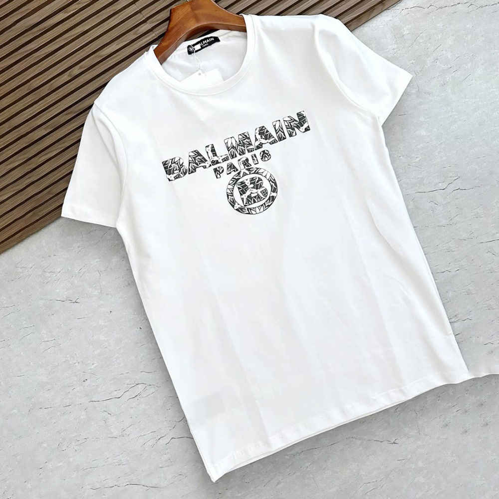 Balmain White Premium Quality T-shirt-3