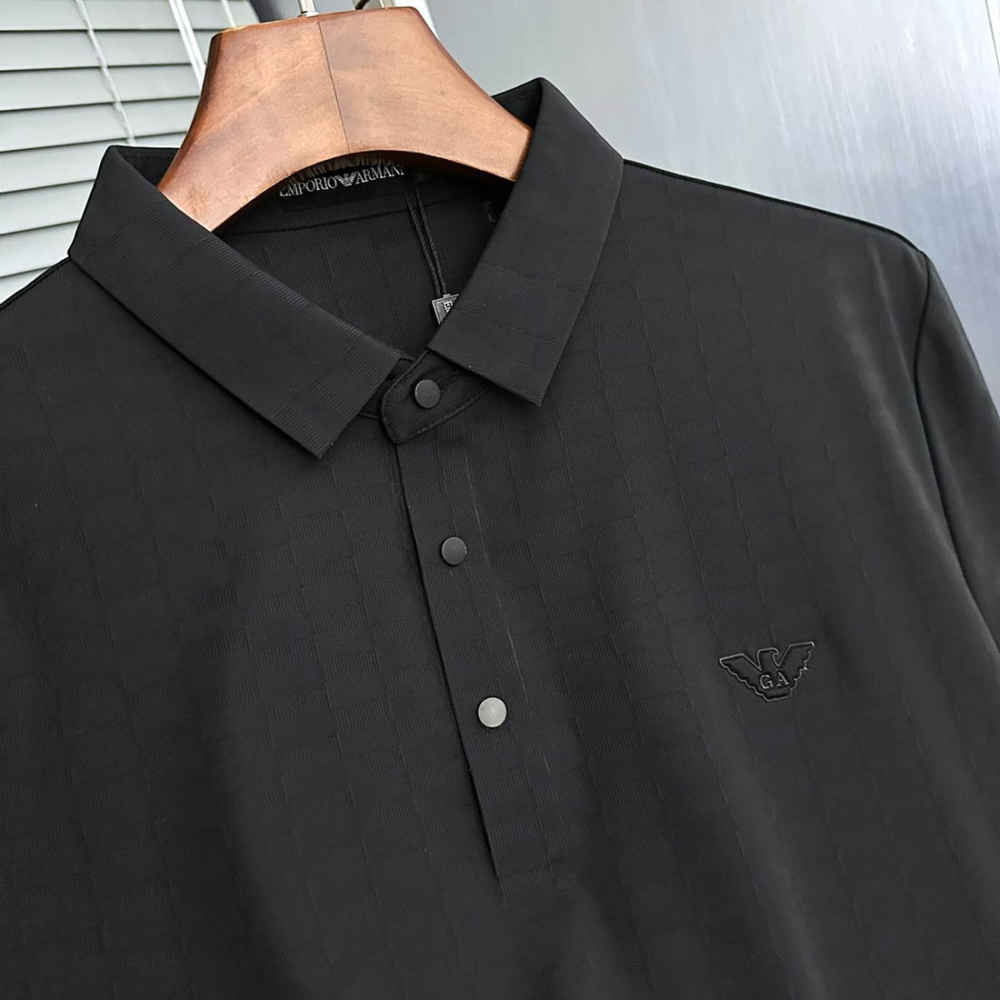 Emporio Armani Black Premium Quality Polo T-shirt-thumb-2