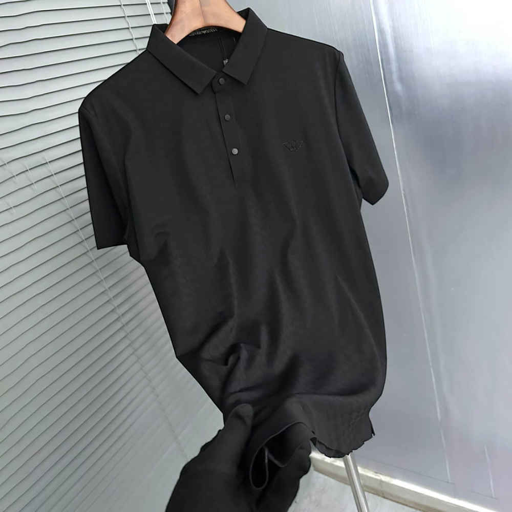 Emporio Armani Black Premium Quality Polo T-shirt-thumb-5