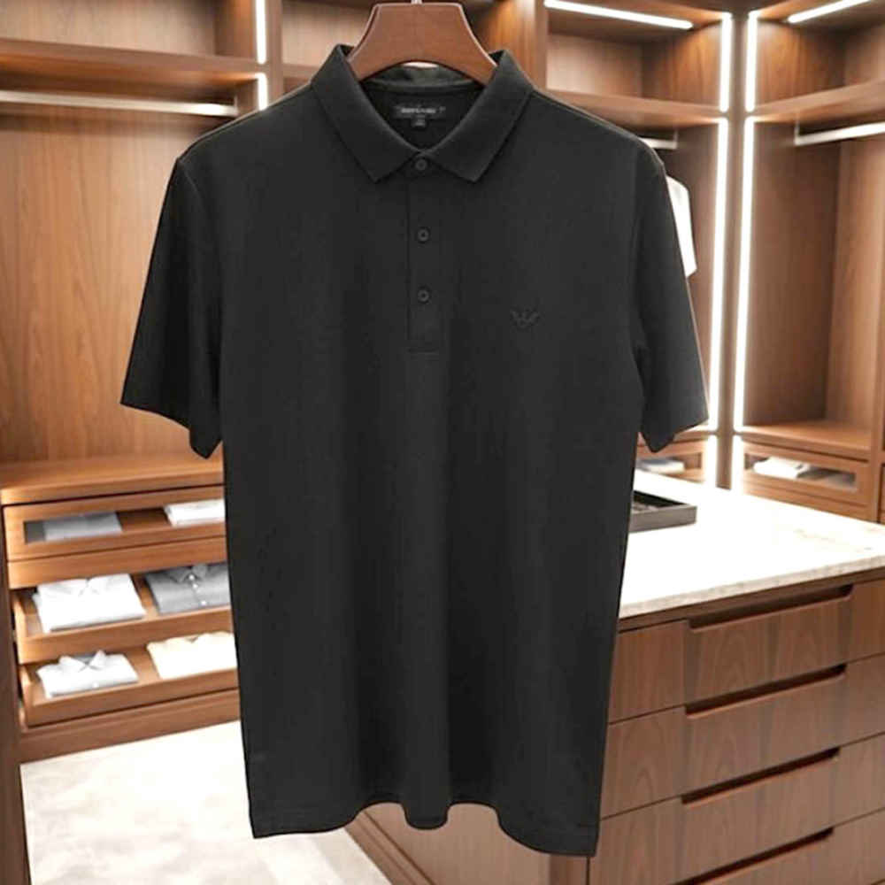 Emporio Armani Black Premium Quality Polo T-shirt-thumb-0