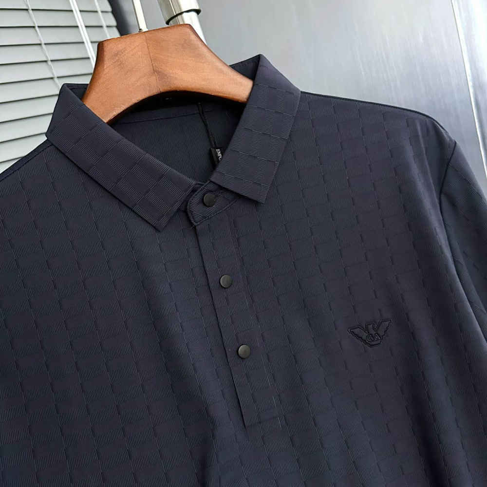 Emporio Armani Blue Premium Quality Polo T-shirt-thumb-4