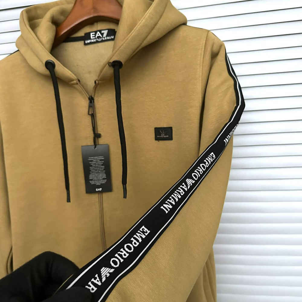 Emporio Armani EA7 Logo Series Full-Zip Hoodie-2