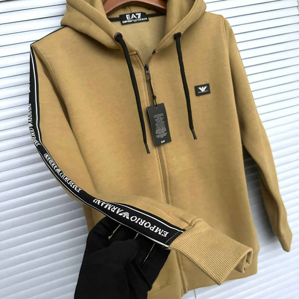 Emporio Armani EA7 Logo Series Full-Zip Hoodie-1