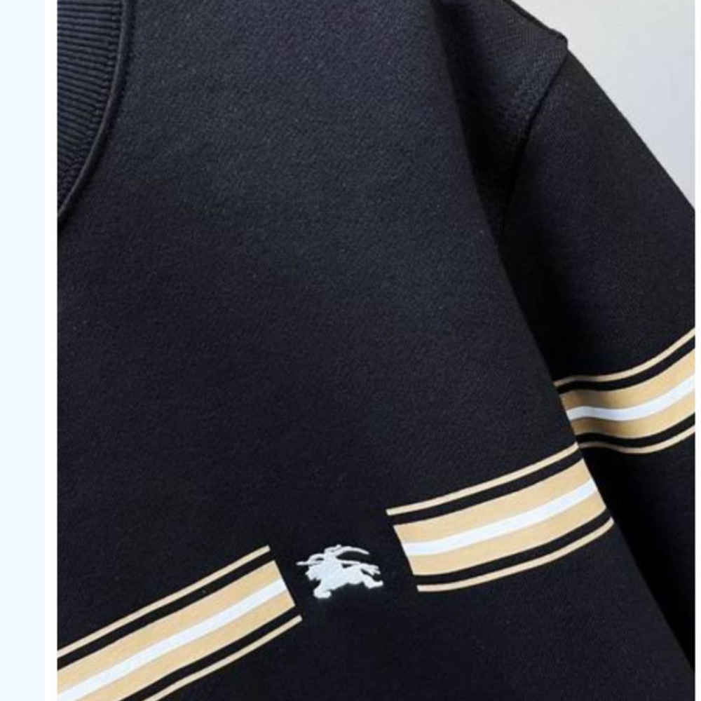 Burberry Black Cotton Sweatshirt-1