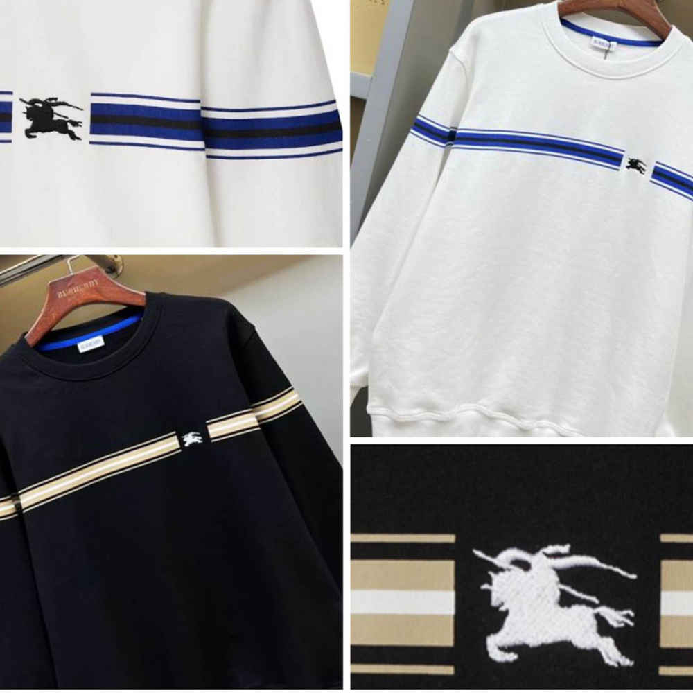 Burberry White Cotton Sweatshirt-6