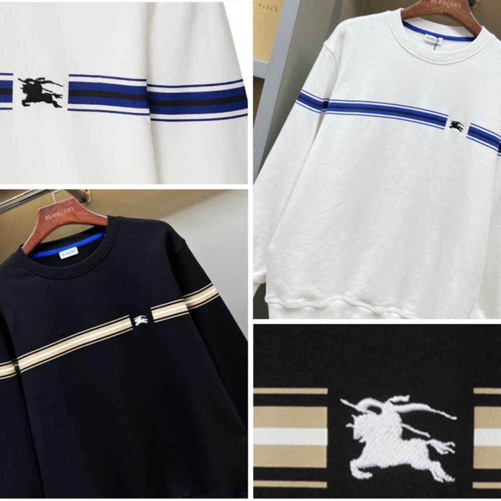 Burberry White Cotton Sweatshirt-2