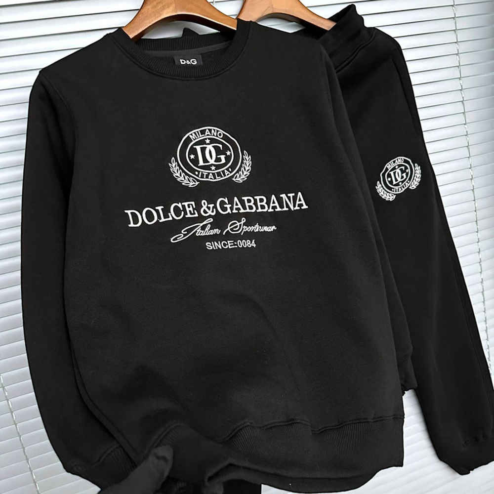 Dolce & Gabbana Embroidered logo Black Premium Tracksuit-2