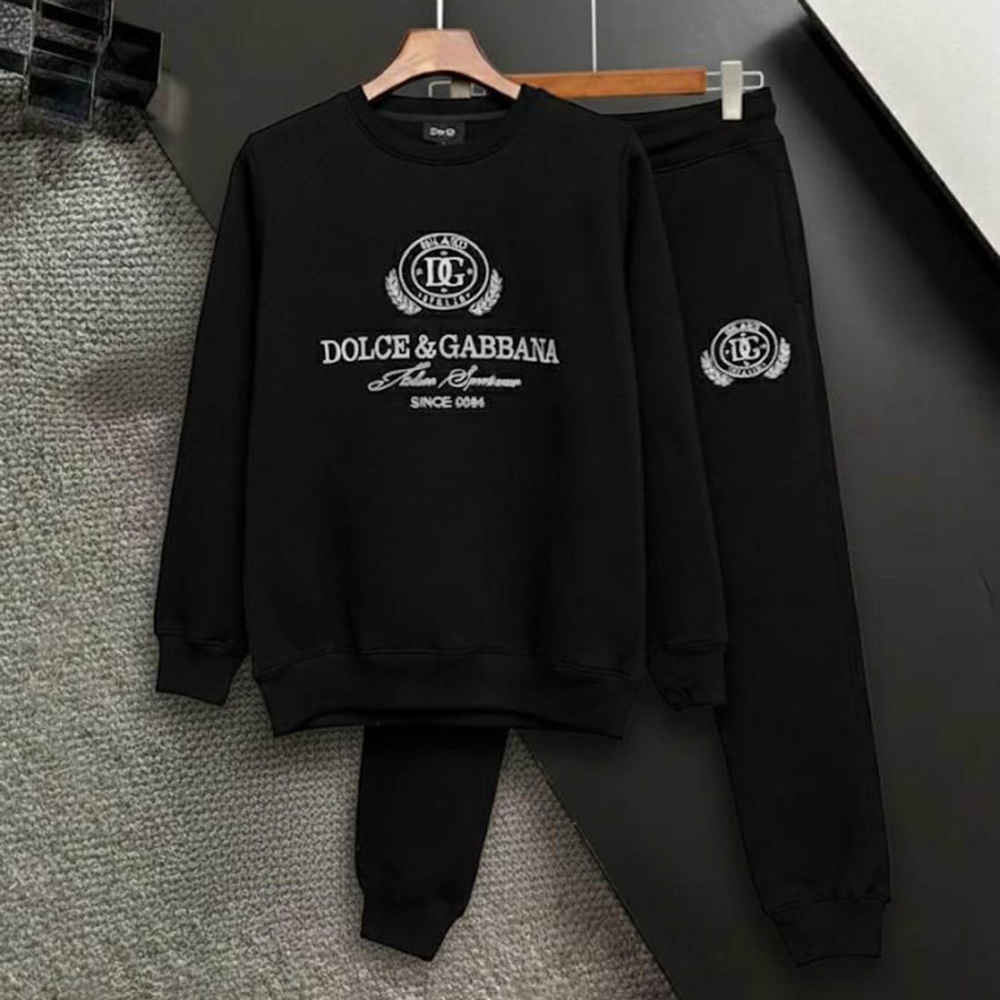 Dolce & Gabbana Embroidered logo Black Premium Tracksuit-5