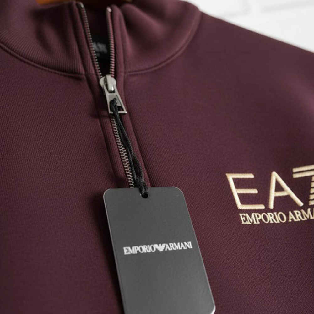 Emporio Armani EA7 Maroon Premium Tracksuit-1