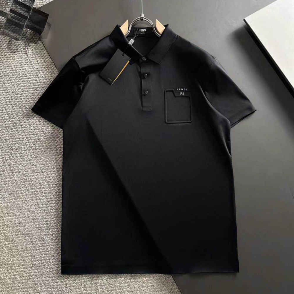 Fendi Black Premium Quality T-shirt-thumb-0