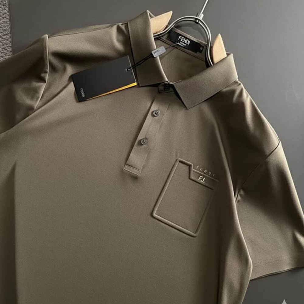 Fendi Brown Premium Quality T-shirt-thumb-1