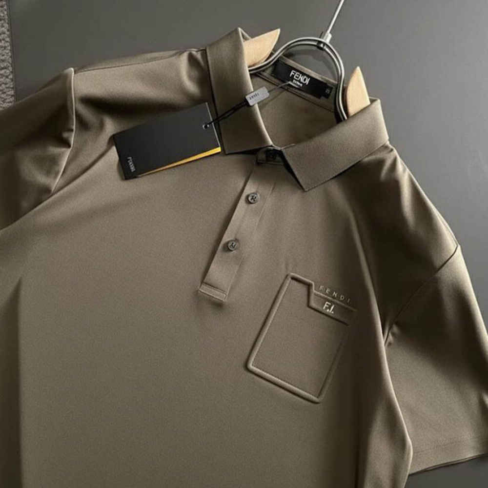 Fendi Brown Premium Quality T-shirt-thumb-2