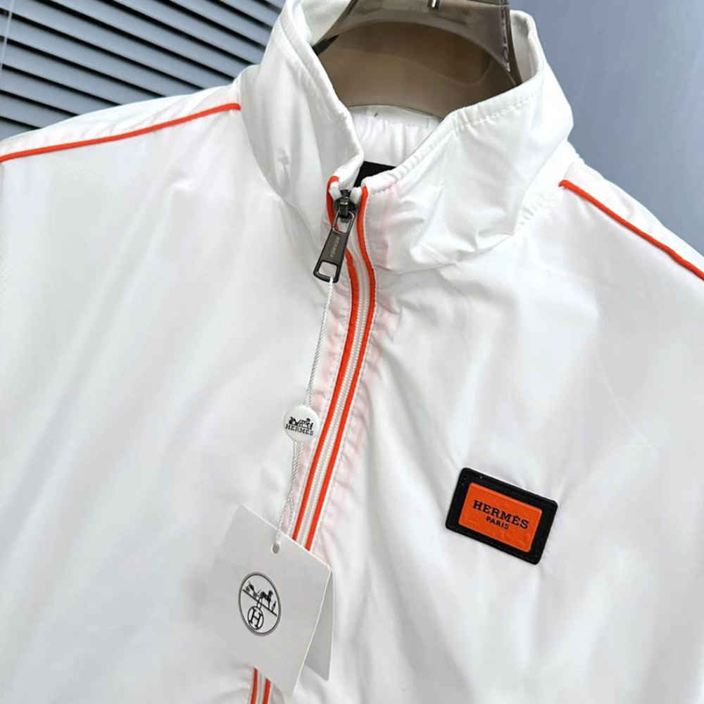 Hermes White Premium Quality Zipper-thumb-4