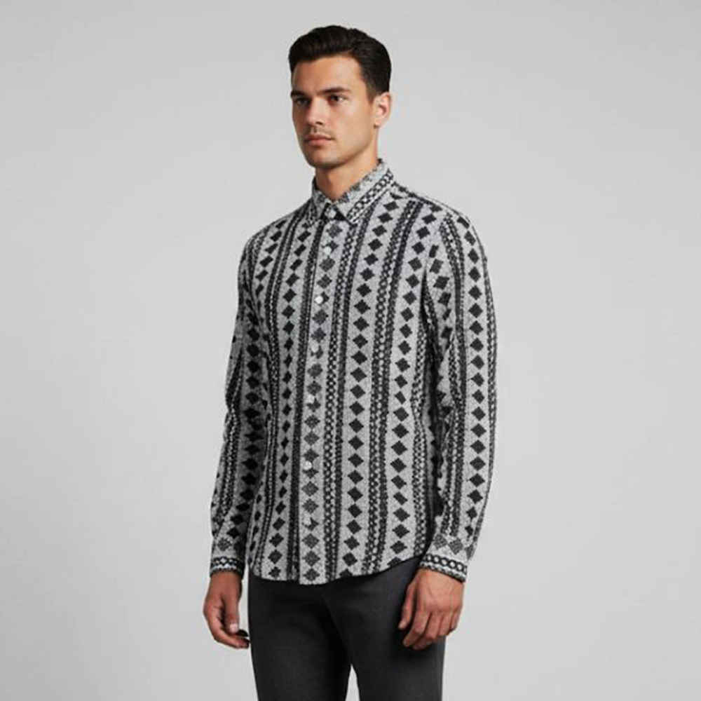 Dolce & Gabbana Geometric Print Full Sleeves Shirt-1