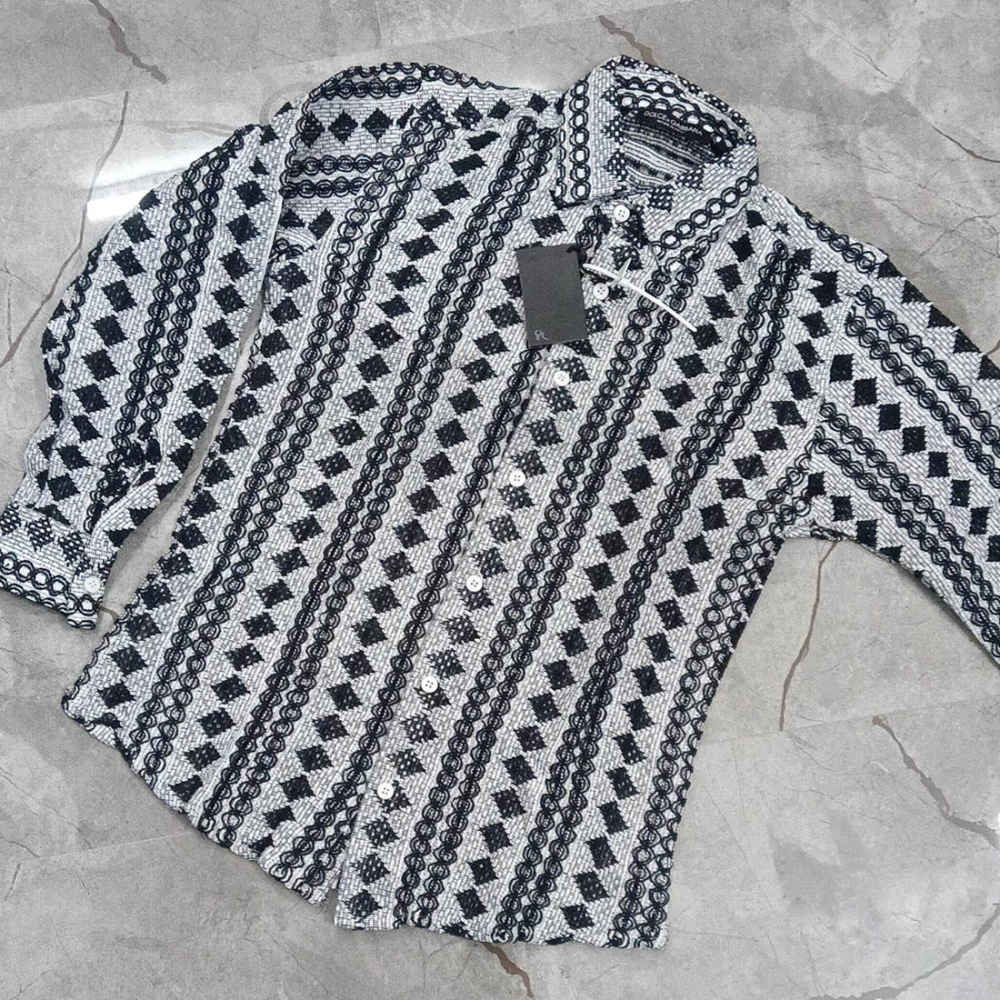 Dolce & Gabbana Geometric Print Full Sleeves Shirt-3