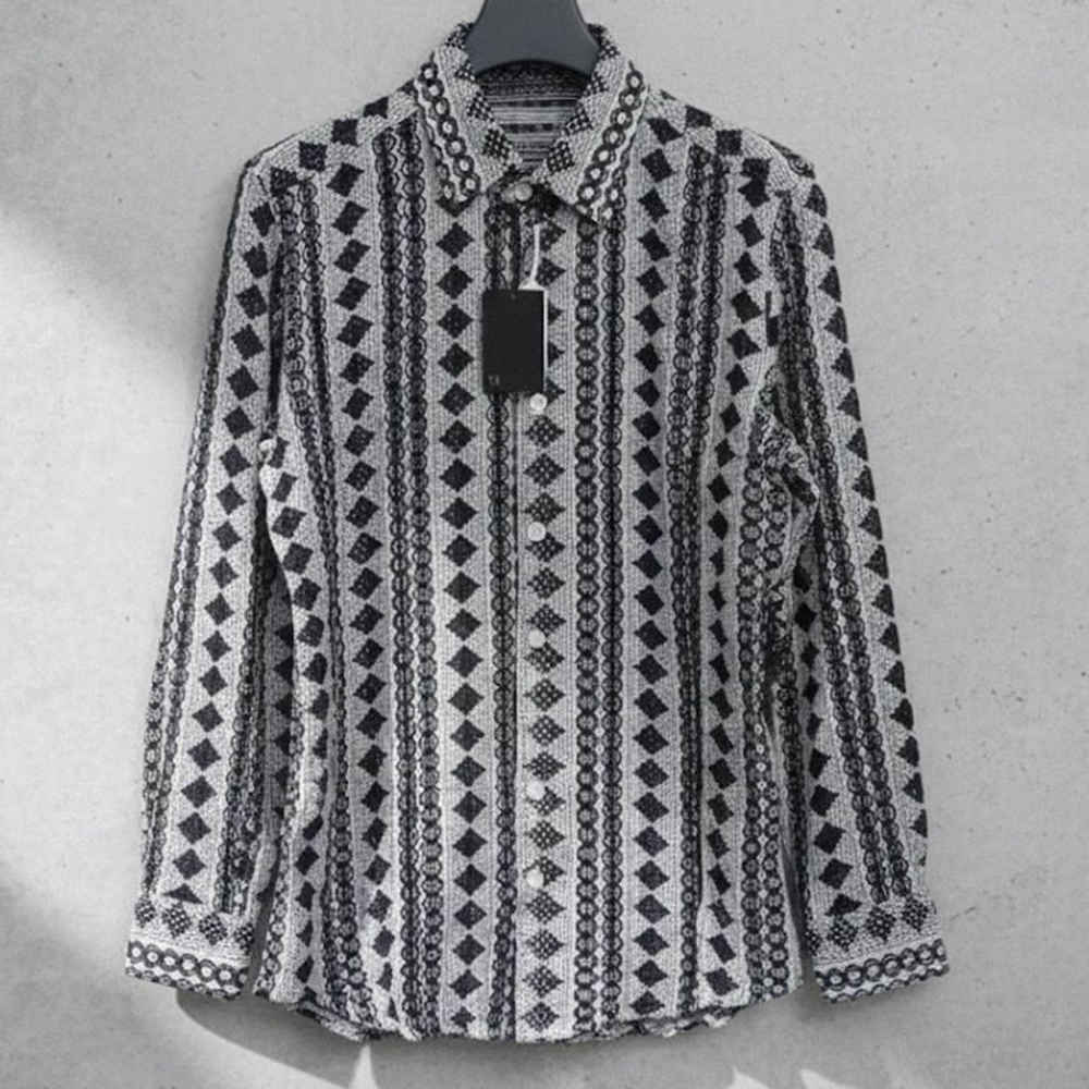 Dolce & Gabbana Geometric Print Full Sleeves Shirt-2