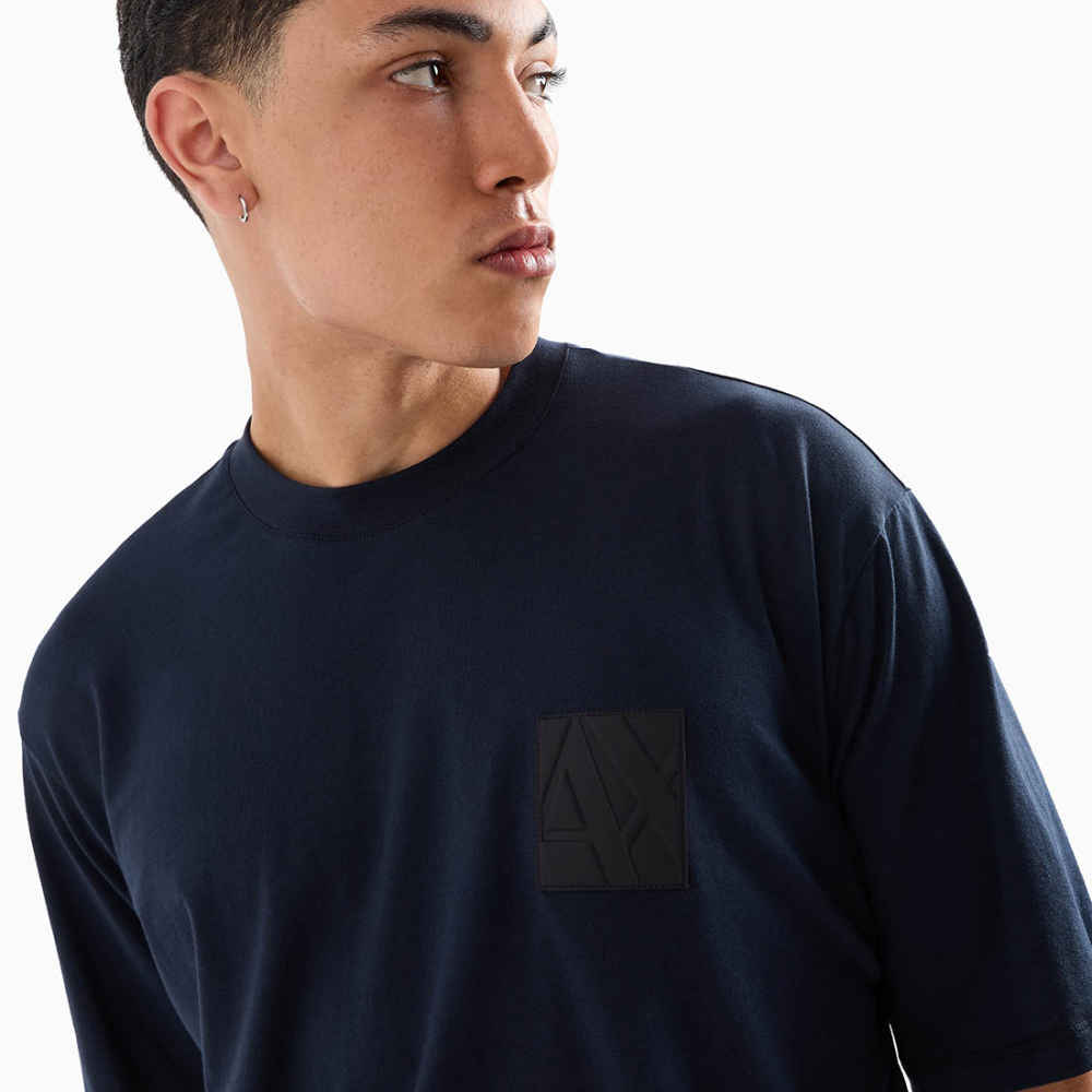 Armani Exchange Blue Premium Quality T-shirt-2
