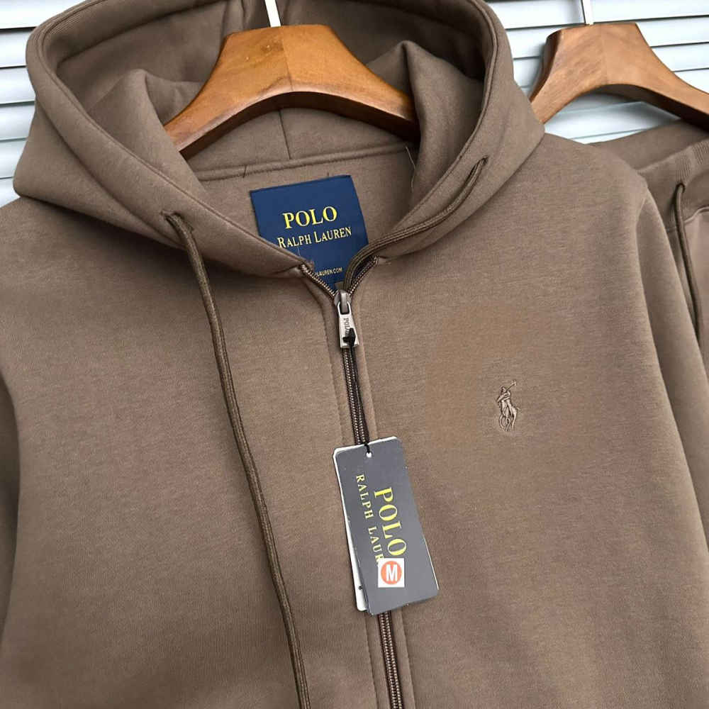 Polo Ralph Lauren Brown Premium Tracksuit-thumb-2