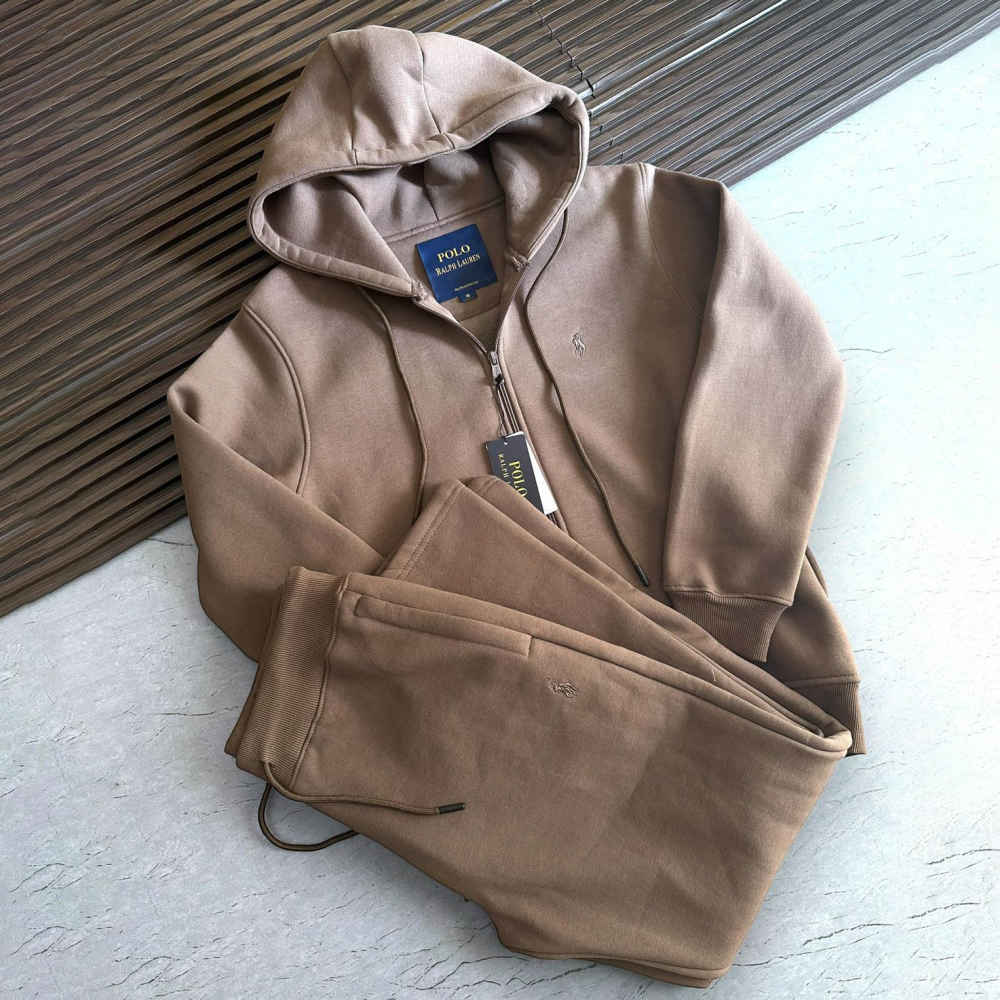 Polo Ralph Lauren Brown Premium Tracksuit-thumb-4