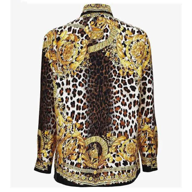 Versace Jeans Couture Wild Barocco Illusion Silk Shirt-1