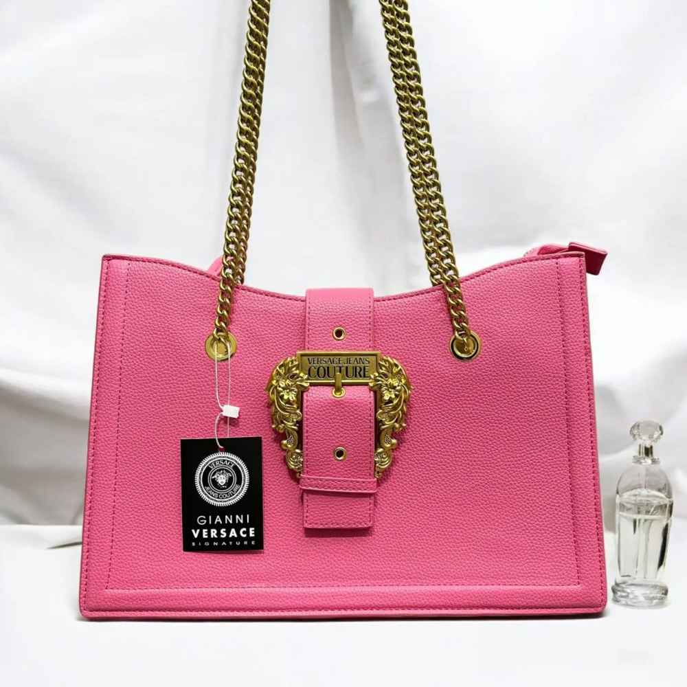 Versace Couture Large Pink Shoulder Bag-thumb-0