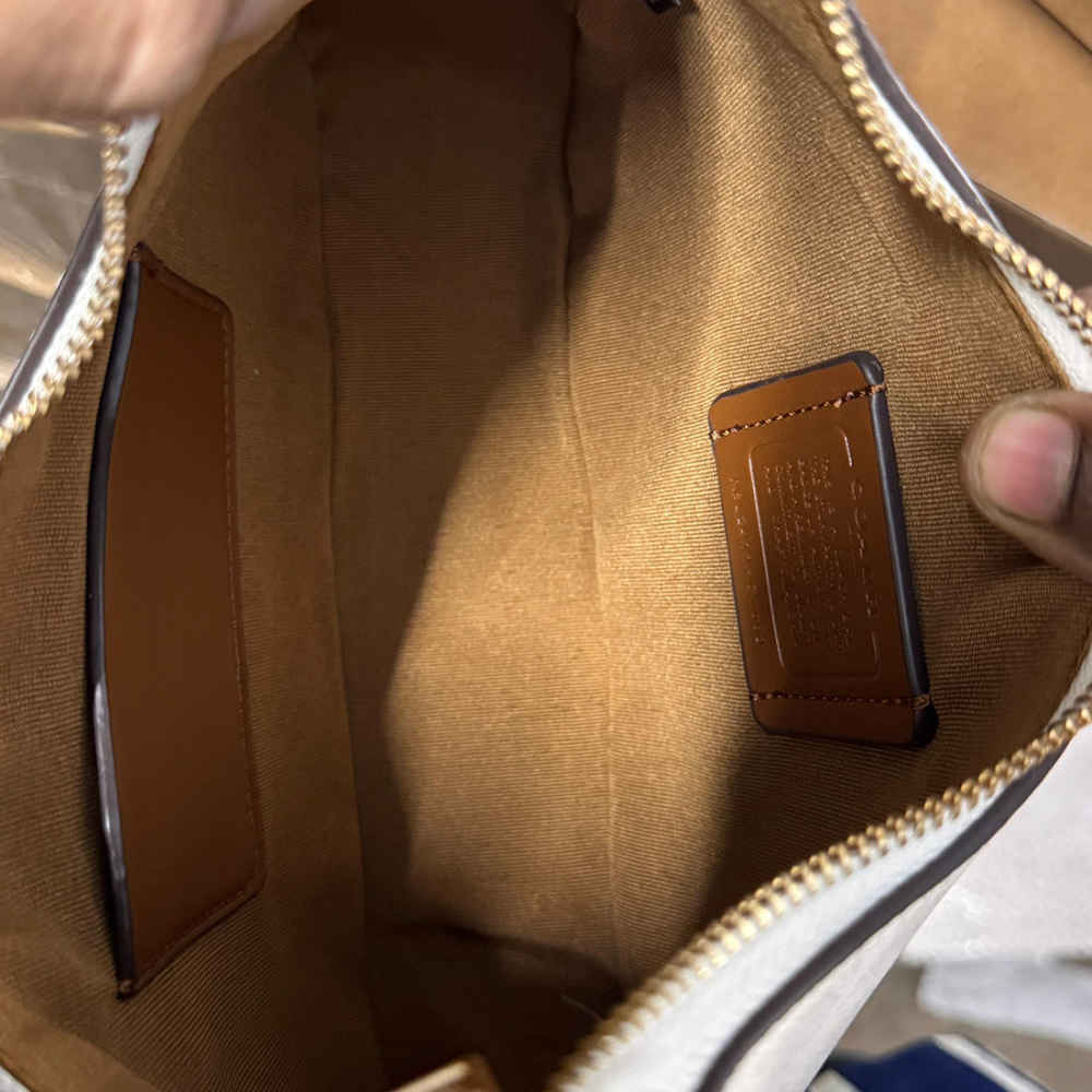 Coach Alma Embossed Beige Speedy Bag-1