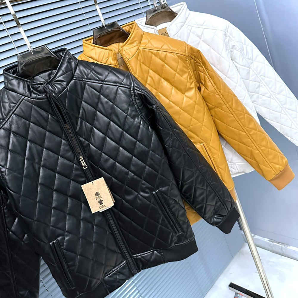Burberry Quilted Black Bomber Jacket-thumb-8