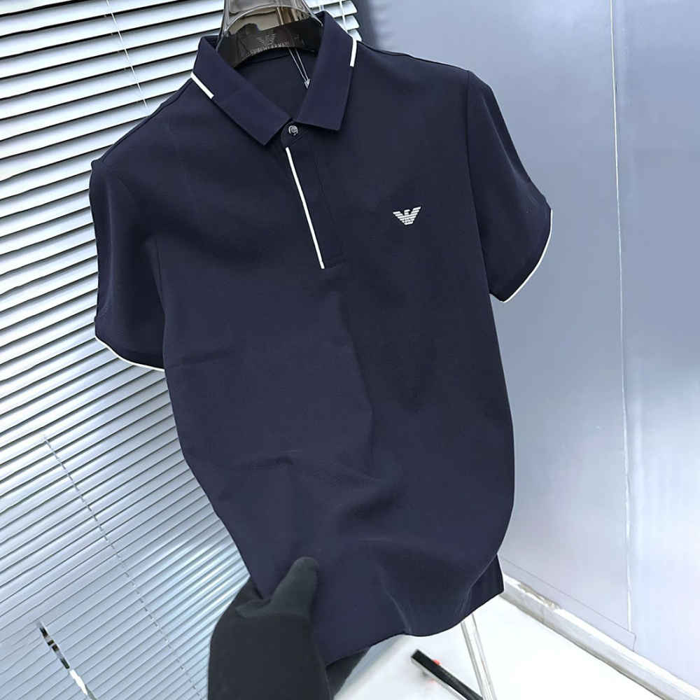 Giorgio Armani Blue Premium Quality T-shirt-thumb-1