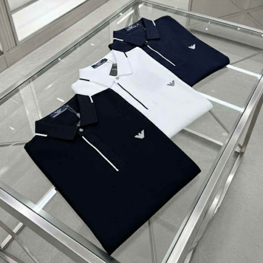 Giorgio Armani Blue Premium Quality T-shirt-thumb-7