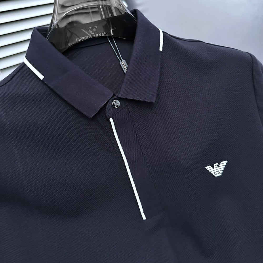 Giorgio Armani Blue Premium Quality T-shirt-thumb-3