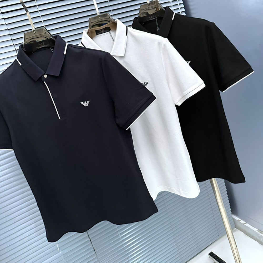 Giorgio Armani Blue Premium Quality T-shirt-thumb-5