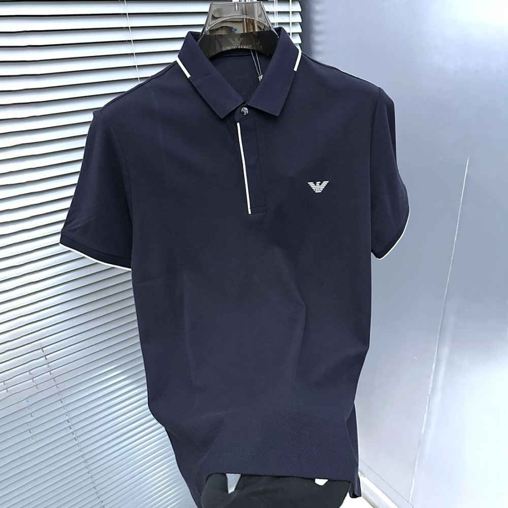 Giorgio Armani Blue Premium Quality T-shirt-thumb-2