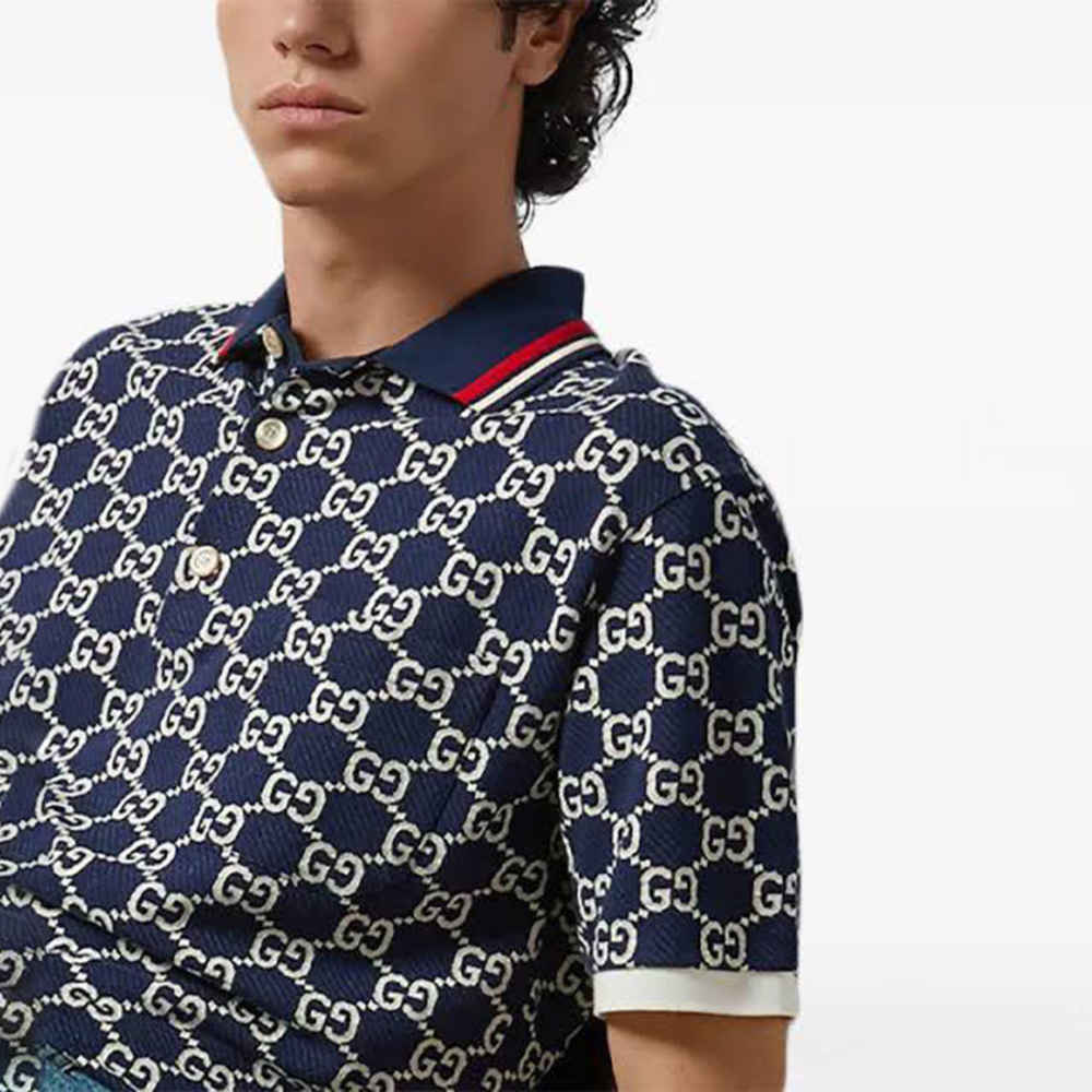 Gucci Blue Premium Quality T-shirt-thumb-1