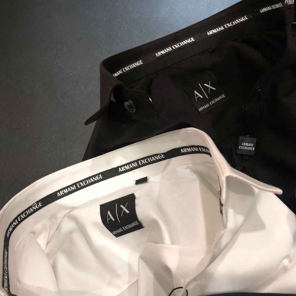 Armani Exchange Black Cotton Shirt-1