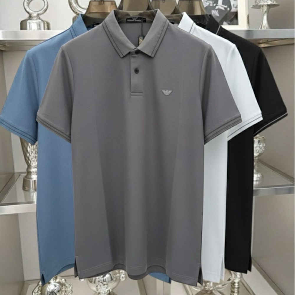 Giorgio Armani Sky Blue Premium Quality T-shirt-4