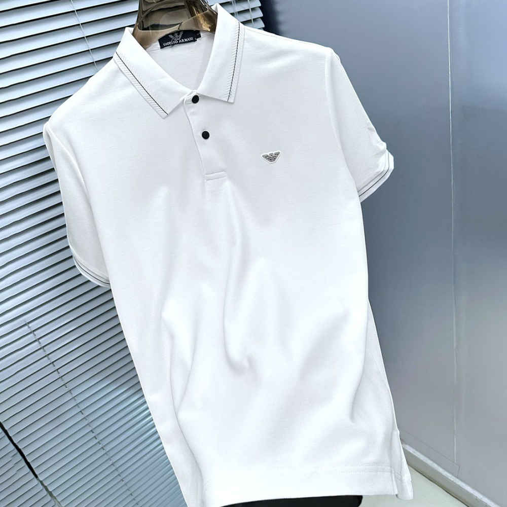 Giorgio Armani White Premium Quality T-shirt-thumb-1